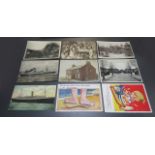 Postcard collection in 2 albums approx. 400, with odd RP noted including Wooten Wawen, South End