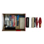 Collection of fountain pens and accessories, with Onoto Delarue boxed fountain pens, Parker fountain