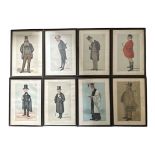 A selection eight of framed Vanity Fair Spy lithographs, to include; ‘Devonshire’, ‘Black Rod’, ‘The