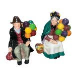 Pair of Royal Doulton Balloon figures, to include; “The Balloon Man” H.N. 1954 and ‘The Old