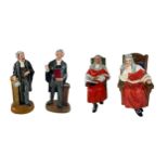 Royal Doulton selection four of Law related ceramic character figures to include; The Lawyer (