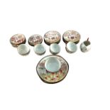 Japanese eggshell porcelain tea set - 40 pieces