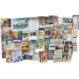 Trade card collection with complete and part sets in mixed condition, good football content, with