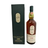 Lagavulin 16 year old single malt whisky, boxed 1 litre bottle, 43% vol - rare WHITE HORSE
