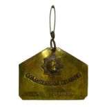 Coldstream Guards brass bed plate, front reads ‘Coldstream Guards 23650328 WHAILING D’