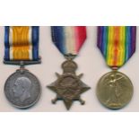 First World War – Robert Southall – 1915 Star Trio awarded to 16814 PTE R. SOUTHALL E.LAN.R. With