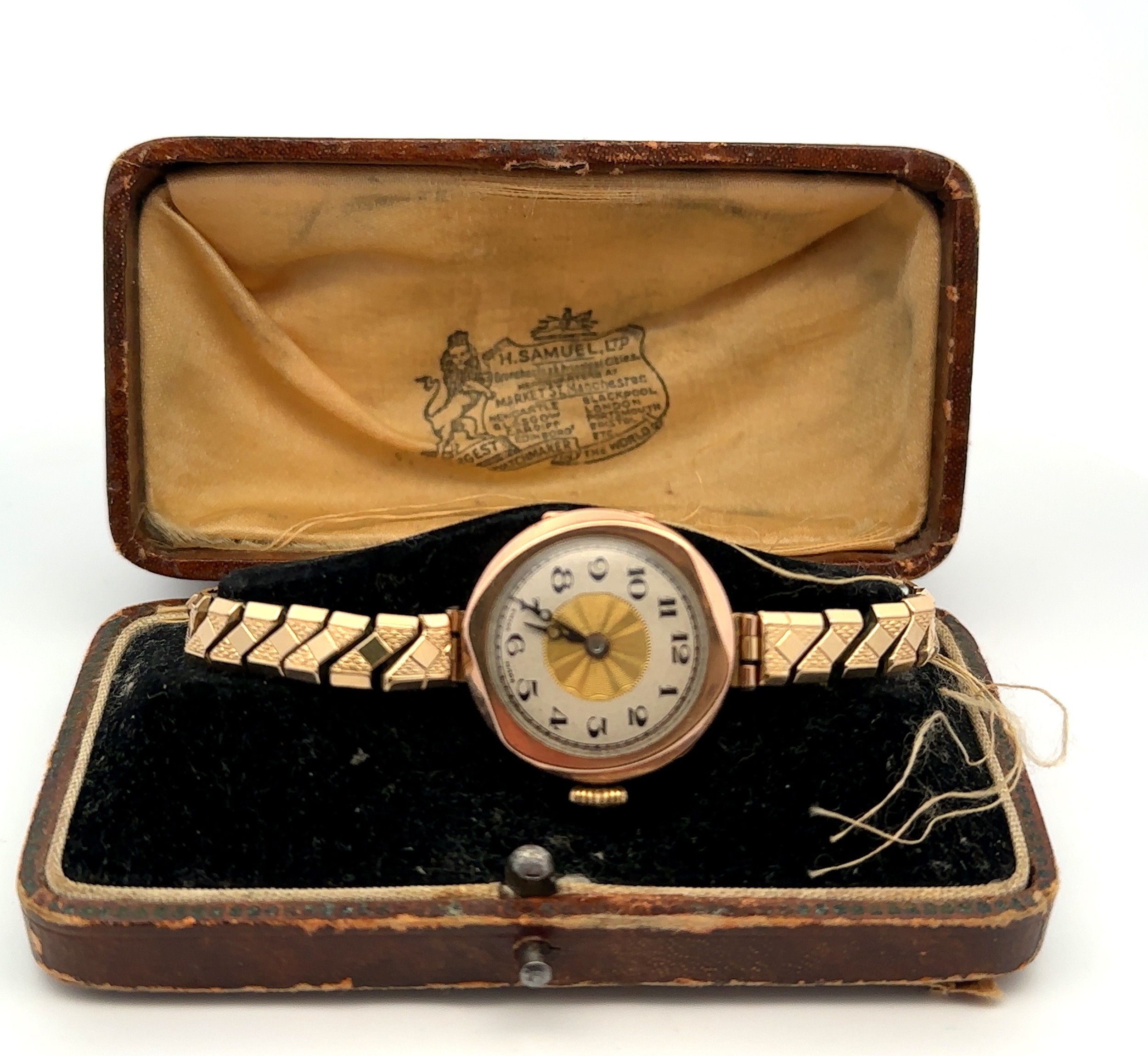 9ct S&E 15 jewel gold watch, stamped 61830 XS and with 1930 Chester hallmarks. With an Excalibur - Image 2 of 2