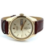 1969 Gold Capped Grand Seiko, Hi Beat wristwatch, 36,000 bph, Day Date, automatic movement, in