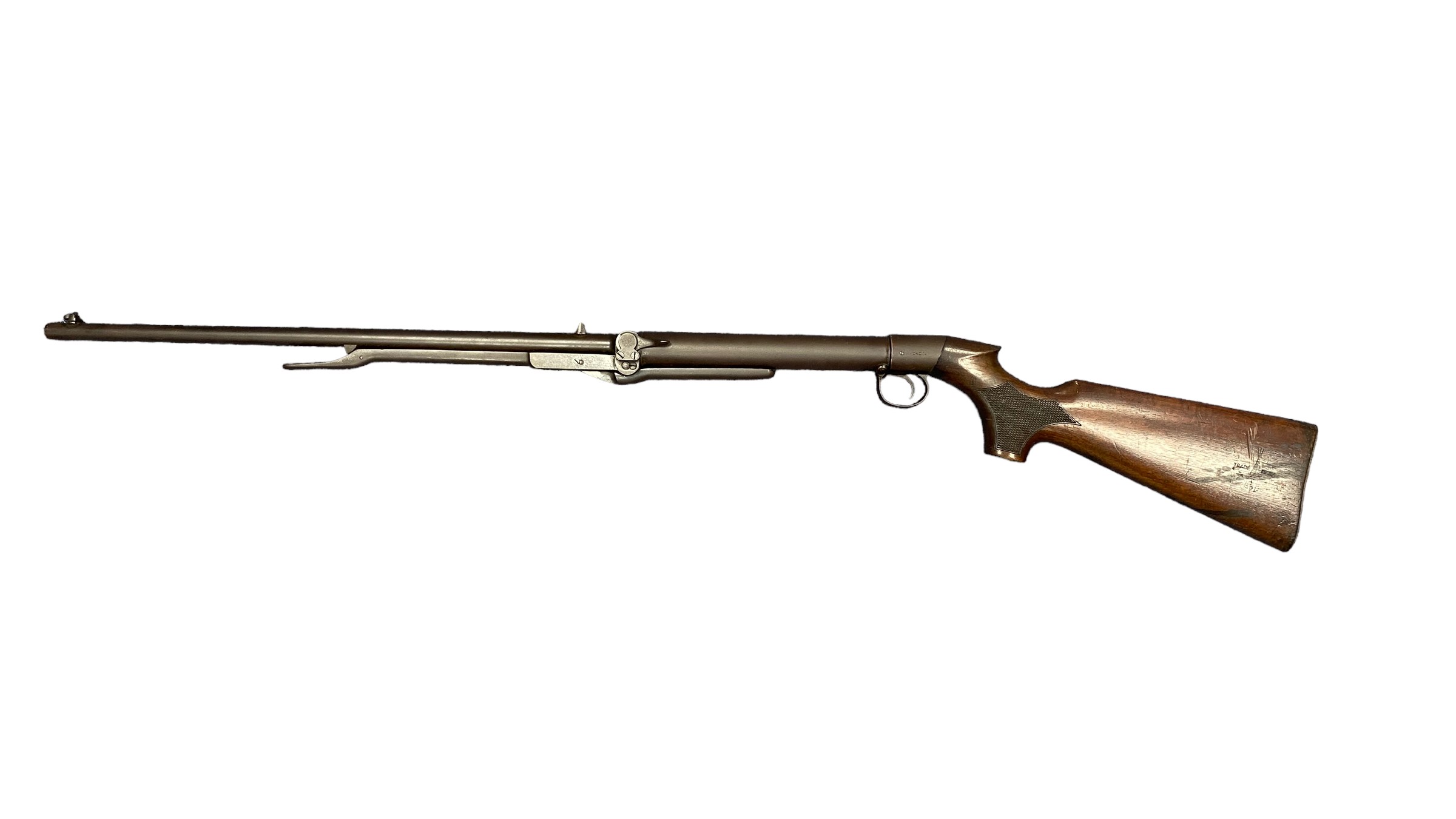 BSA Improved model D .177 under lever Air Rifle. Serial number 24269. Adjustable trigger and