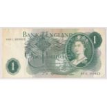 J.S. Fforde (15 Feb 1967) £1 banknote R01L 350422, very fine.