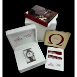 2008 Omega Speedmaster Beijing Olympic Edition wristwatch, full set, watch no.59525345, box, papers,