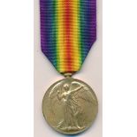 First World War – Wilfred Howarth – Victory Medal awarded to 36952 PTE W. HOWARTH E. LAN. R. With