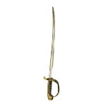 Victorian 1845/55 pattern Infantry Officers Sword, single-edged blade, top of blade is inscribed for