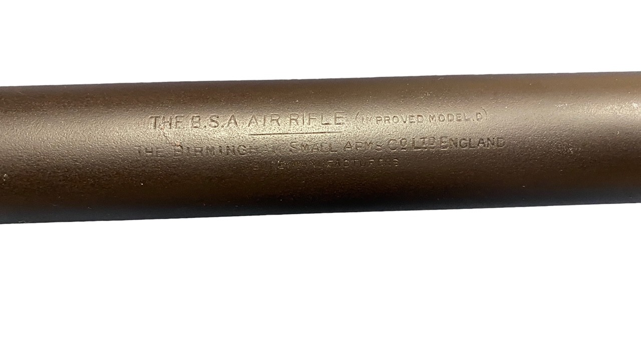 BSA Improved model D .177 under lever Air Rifle. Serial number 24269. Adjustable trigger and - Image 4 of 6