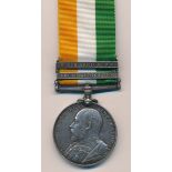 Boer War - Kings South Africa Medal (KSA) awarded to 5092 PTE S. HURFORD SOMERSET. L.II with South