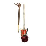 Wilkinson Sword Highland Infantry Officer’s Basket-Hilted broadsword, double-edged blade, etched