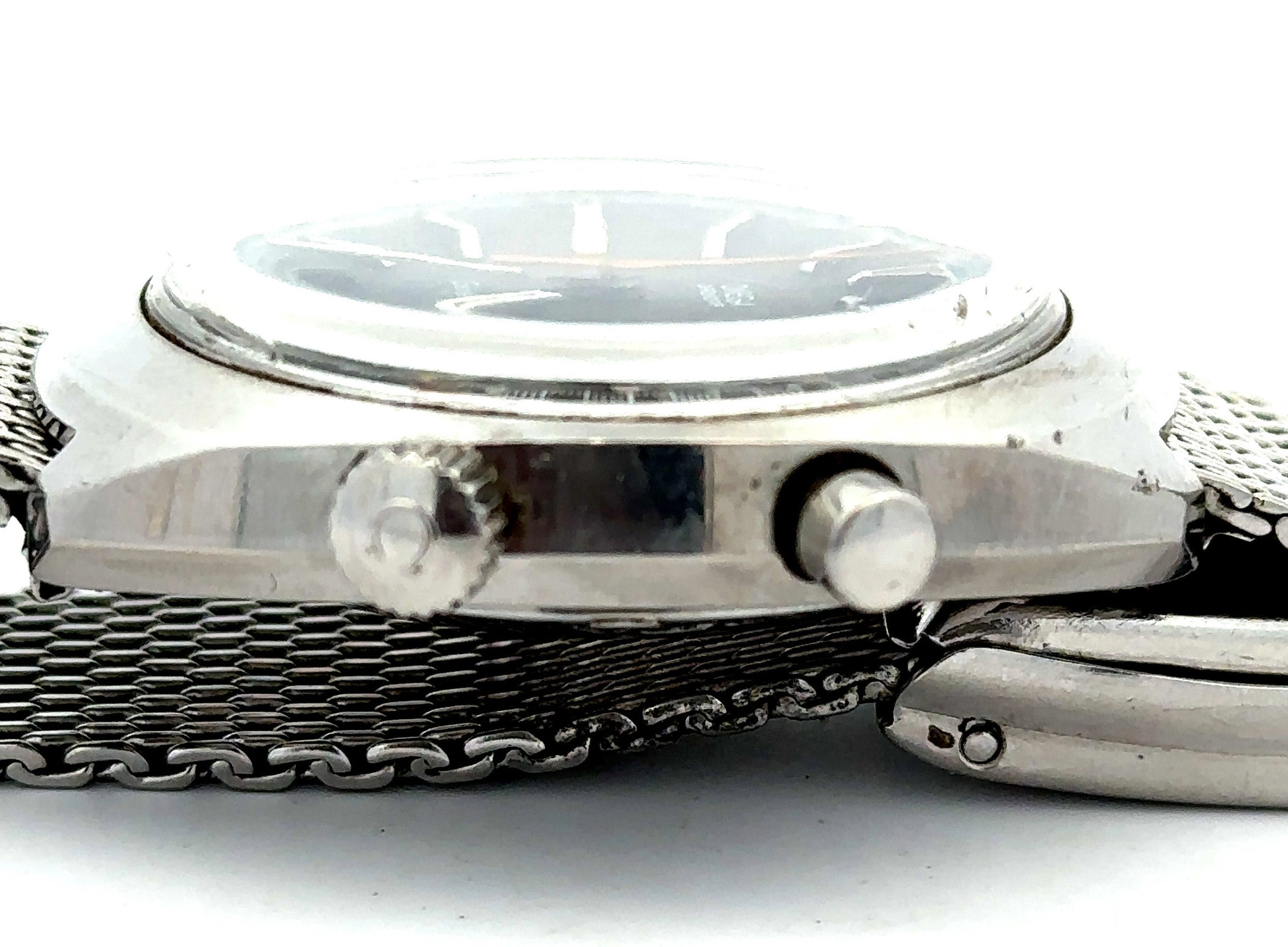 1969 original Omega Chronostop Racing Dial wristwatch, original Omega mesh bracelet, manual wind, in - Image 3 of 3