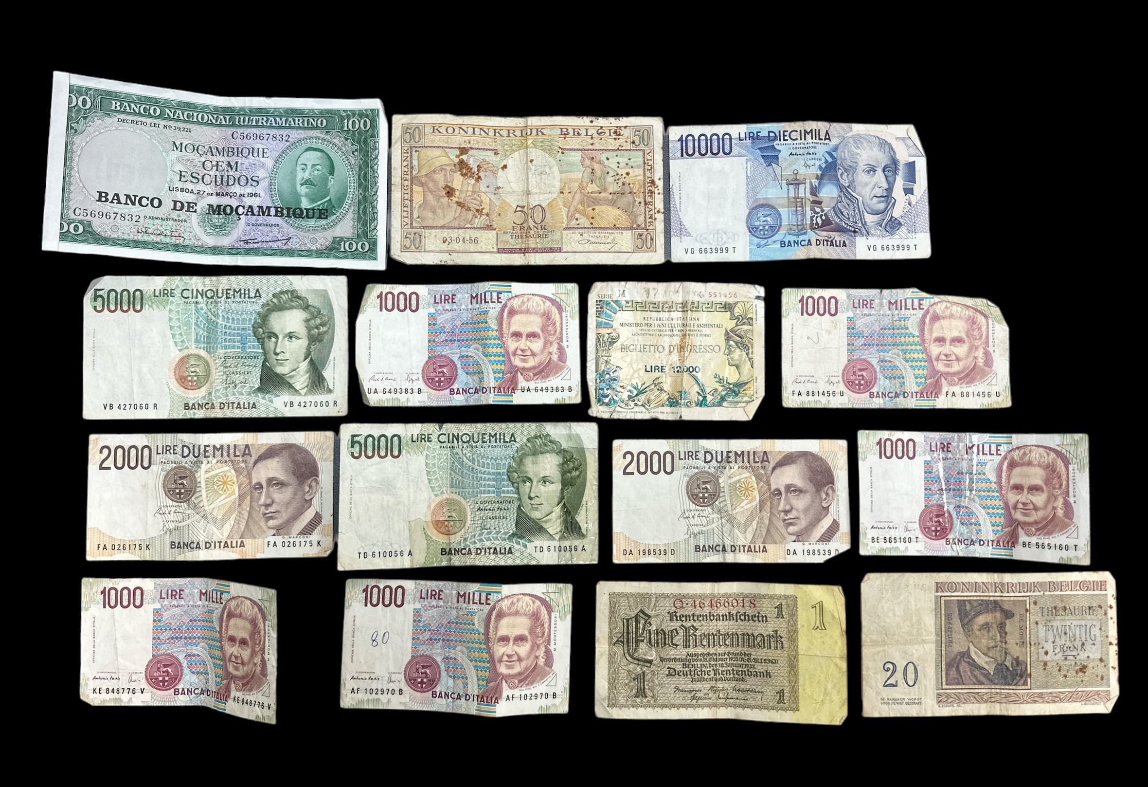 World banknotes (29), in mixed condition with GB O'Brien £1 Y78J, 10/- A76Z, Jersey 10/- B542777, - Image 2 of 2