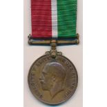 First World War – Ibbotson Pawson – Mercantile Marine medal inscribed to Ibbotson Pawson, with