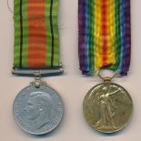 Victory medal to Capt. E.S. Richards with WWII Defence medal.