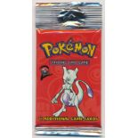 Pokémon Base Set 2 (Two) sealed booster pack (2000). Mewtwo artwork. This pack is taken from one