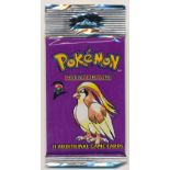 Pokémon Base Set 2 (Two) sealed booster pack (2000). Pidgeot artwork. This pack is taken from one of