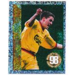 Michael Owen – trio of scarce Michael Owen rookie foil ‘Merlin Premier League Kick Off Sticker