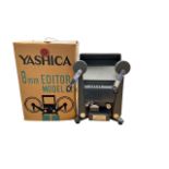 Yashica 8mm Editor Model III. In original packaging. Good condition. Untested.