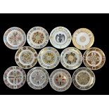 12 Spode decorative plates - Conneisseur Collection - The First, Second and Third Canterbury Pilgrim