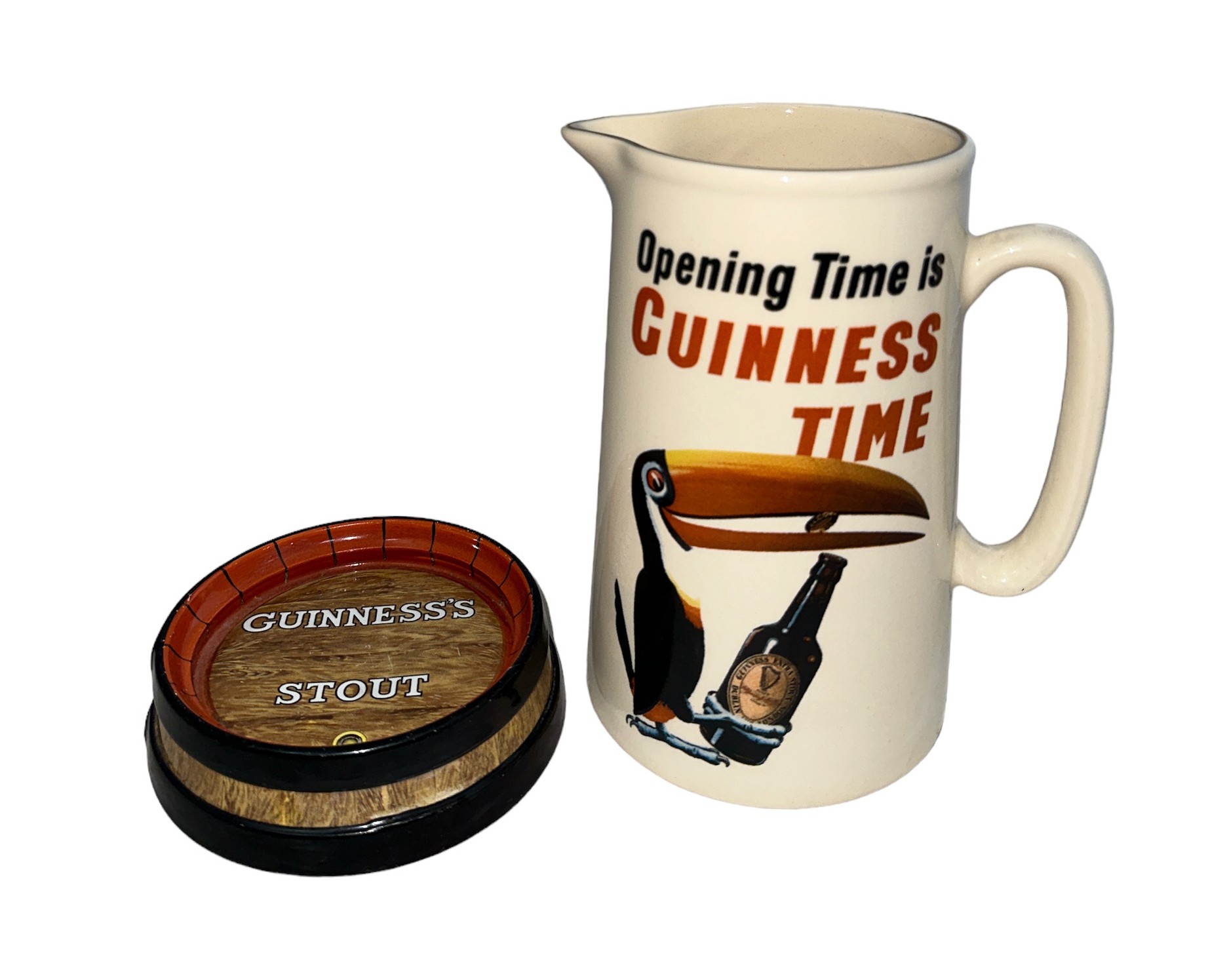 Guinness, pair of Guinness ceramic advertising items to include; a ‘Opening Time is Guinness Time’