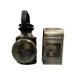 Pair of railway signal lamps, generally good plus, unchecked for correctness and viewing