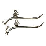 Pair of Iron horse harness brackets. 80cm.