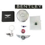 Bentley. Miscellaneous badges, generally excellent to good plus, with modern Bentley winged B bonnet
