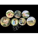 A number of decorative plates relating to classic childrens literature. Includes 3 Staffordshire