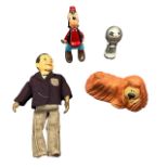 TV themed toys with plastic wind-up Goofy, Archie Andrews doll, Bendy Toys Dougal (Magic Roundabout)