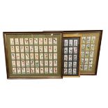 Three framed Player Footballers sets