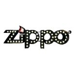 Zippo LED metal advertising light up sign, black painted steel, ideal for shop front or dealer, in