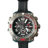 Barbos 1000M multi-dial divers watch, quartz movement, black rubber strap, 273/999 to back, in