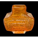 WHITEFRIARS; a Geoffrey Baxter (British, 1922-1985) 'TV' vase in tangerine orange, height 17cm,