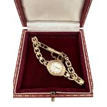 A gold ladies Rotary 17 jewel Incabloc watch