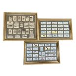 Pair Greyhound framed cigarette card sets with Morris Racing Greyhounds set, and reproduction of