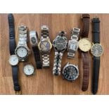 Mixed lot of ten wristwatches, AF.