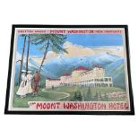 The Mount Washington Hotel (USA) framed poster "Bretton Woods New Hampshire", excellent in good plus
