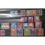 Germany – Collection across four stockbooks and binder including early issues U, 1916 vals to 4m