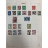 World stamp collection in two albums (The Favourite Philatelic Album & Other) including pages of;