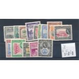 British Guiana – 1954-63 set to $5 Mint. (SG 331-345), Cat. £100.