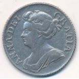 Anne 1709 shilling fine.