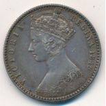 1849 "Godless" florin about very fine.