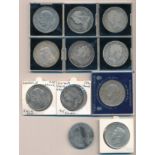 Range of silver crowns (11), fine to extremely fine with 1819 (2), 1887, 1890, 1894, 1897, 1935 (