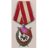 Russia – Soviet Order of The Red Banner (1943), awarded to 668584.